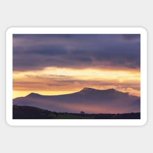 Cribyn, Pen y Fan and Corn Du Sticker